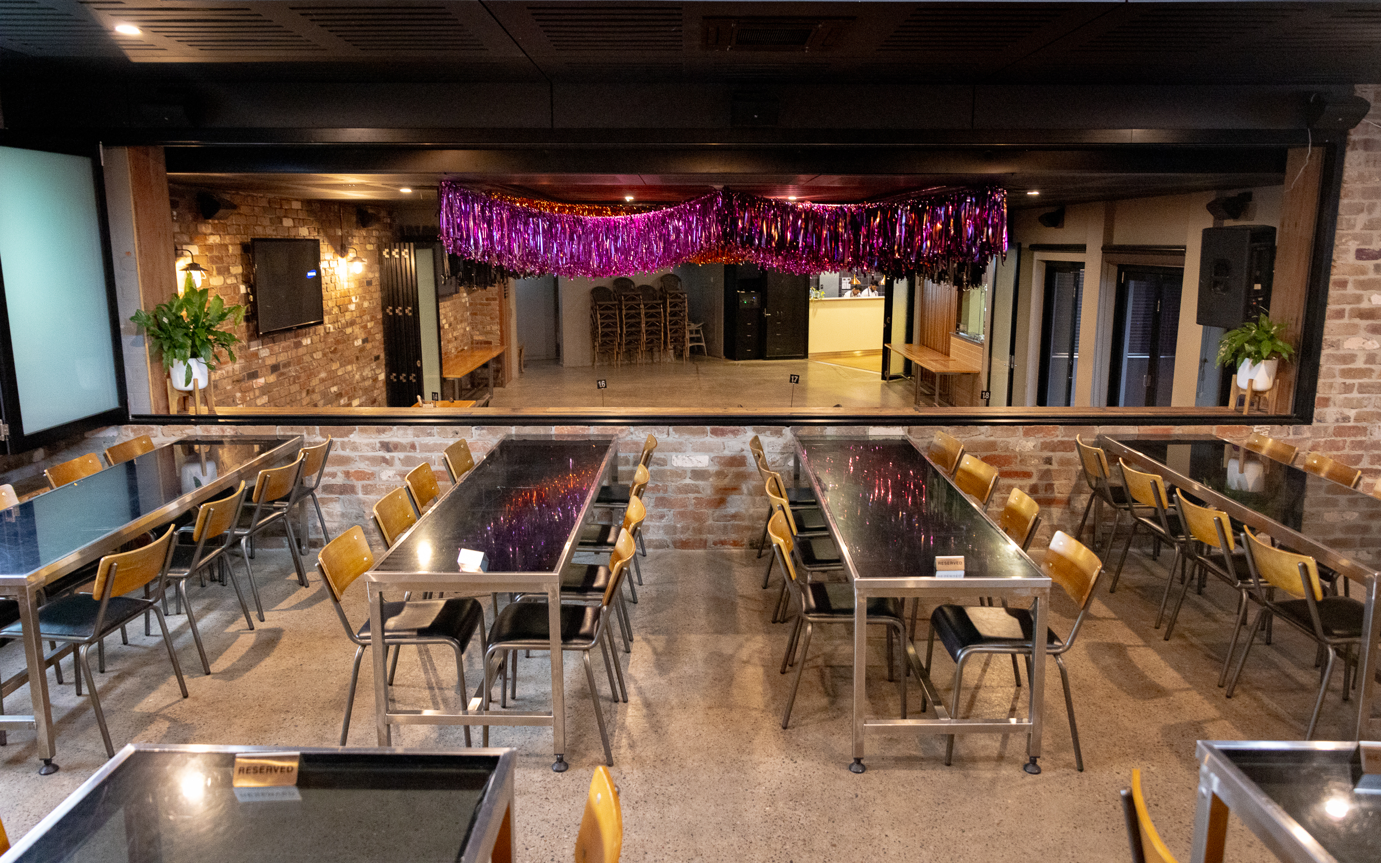 Cocktail party setup