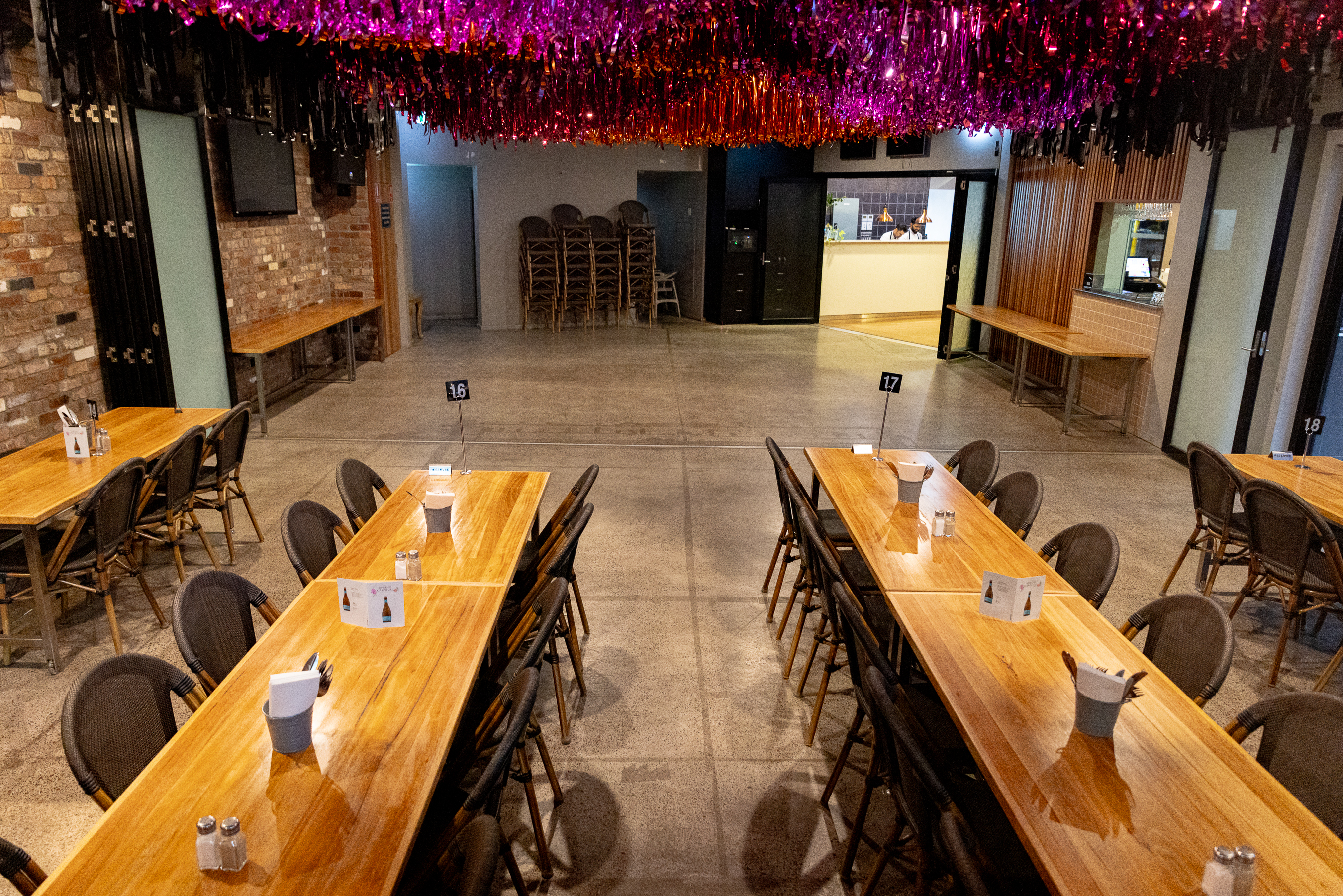 Private dining area